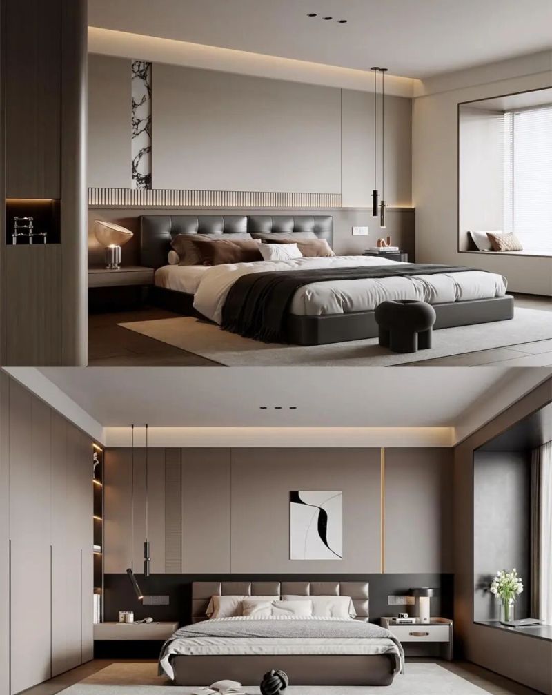 意式轻奢卧室,霸总风范的极致演绎 霸总既视感的意式轻奢风卧室篇 - 家居知识