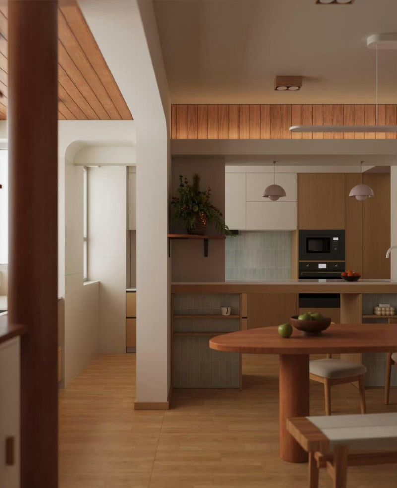 分享/这套原木风开放式的家不错 - 家居知识