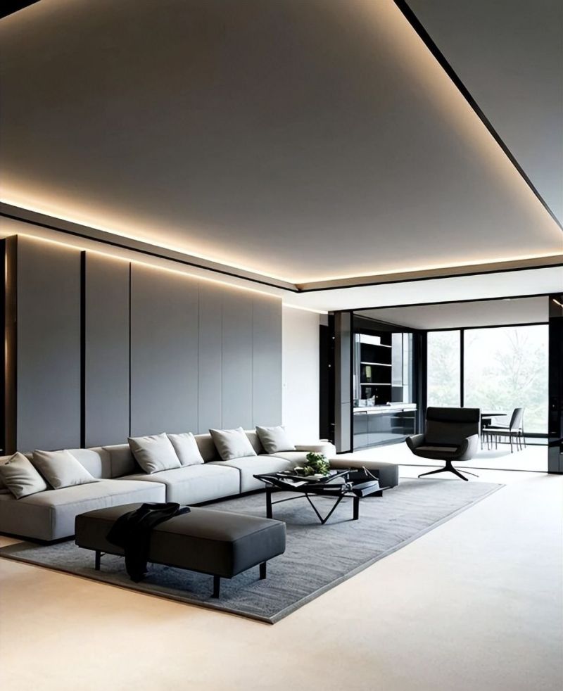 140㎡意式极简风,开放式设计打造高级感住宅 意式极简+开放式,140㎡装成住不起的样子 - 家居知识