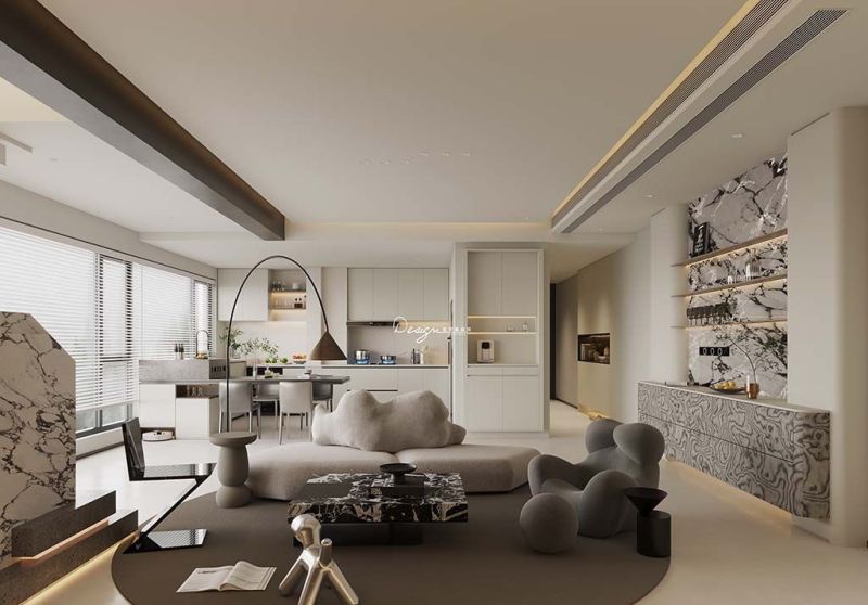 180㎡现代简约风,清冷与温暖碰撞的纯欲美学 180㎡现代简约|清冷与温暖交织,又纯又欲! - 家居知识