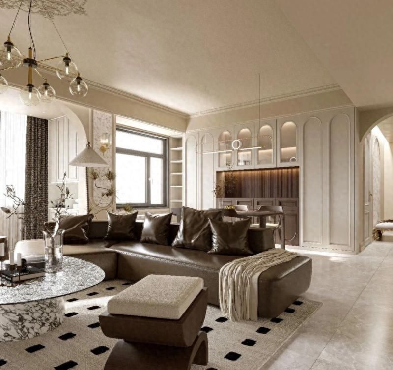 115m²现代法式设计，业之峰重塑津派精致生活空间