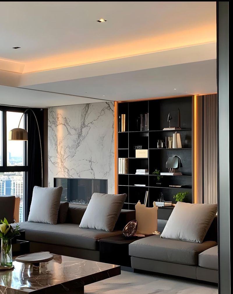 意式风客厅柜设计,美得让人移不开眼! 不愧是意式风!连客厅柜都美得如此耀眼! - 家居知识