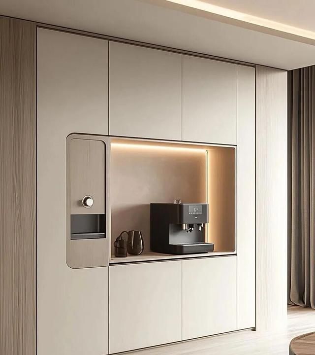 极简原木风餐边柜,高级实用又耐用的封神设计 餐边柜封神设计!极简原木风?高级实用还耐用 - 家居知识