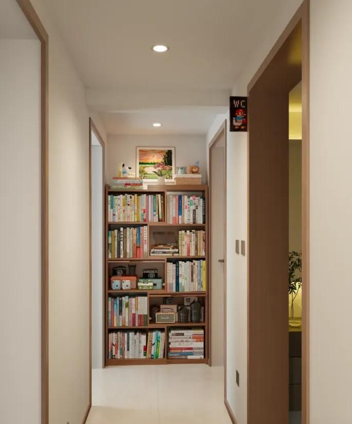 过道背景后悔没早这样装！4个方案，颜值实用我全都要！ - 家居知识