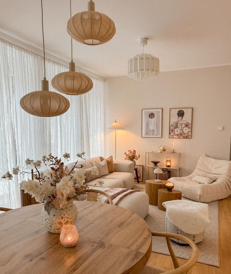 审美积累｜100个漂亮的家奶油原木风的家，整体温暖治愈有高级感 - 今日头条