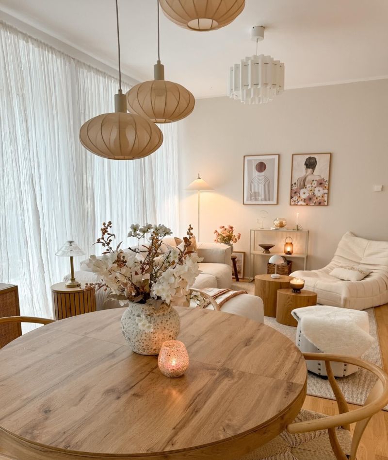 审美积累｜100个漂亮的家奶油原木风的家，整体温暖治愈有高级感 - 家居知识