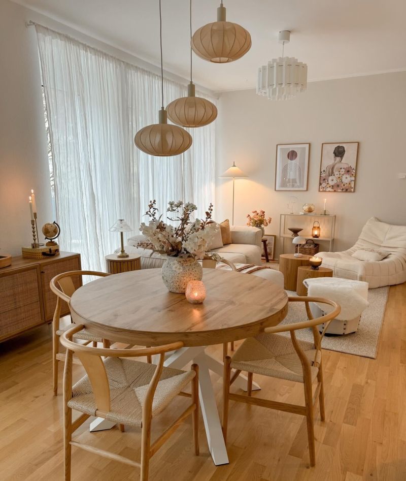 审美积累｜100个漂亮的家奶油原木风的家，整体温暖治愈有高级感 - 家居知识