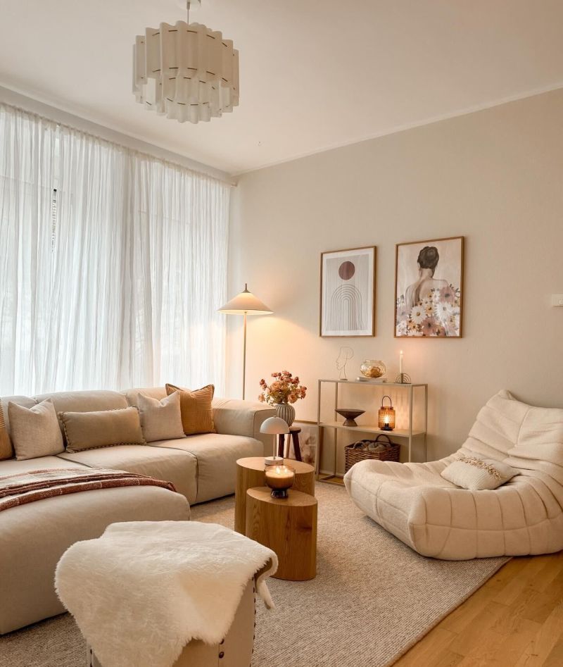 审美积累｜100个漂亮的家奶油原木风的家，整体温暖治愈有高级感 - 家居知识