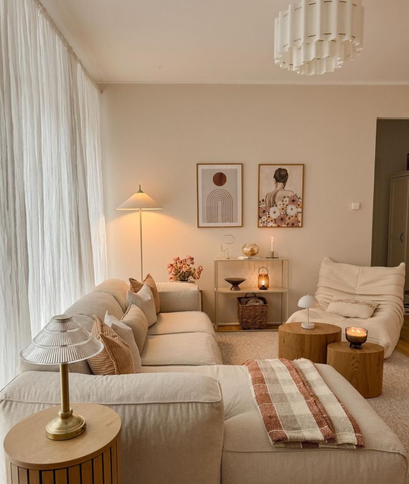 审美积累｜100个漂亮的家奶油原木风的家，整体温暖治愈有高级感 - 家居知识