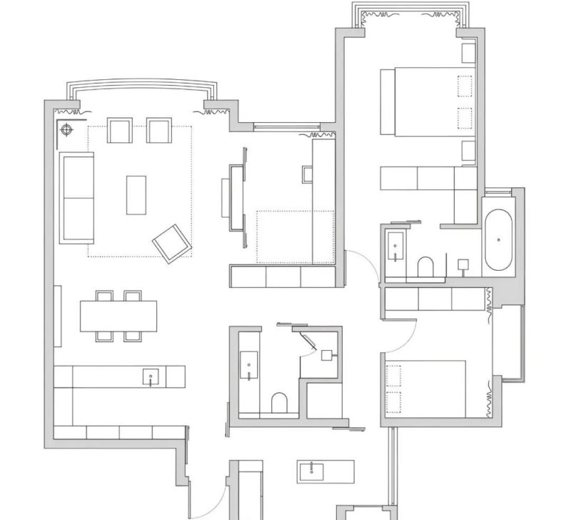 中古风精装改造 | 上海130㎡极简平层 - 家居知识