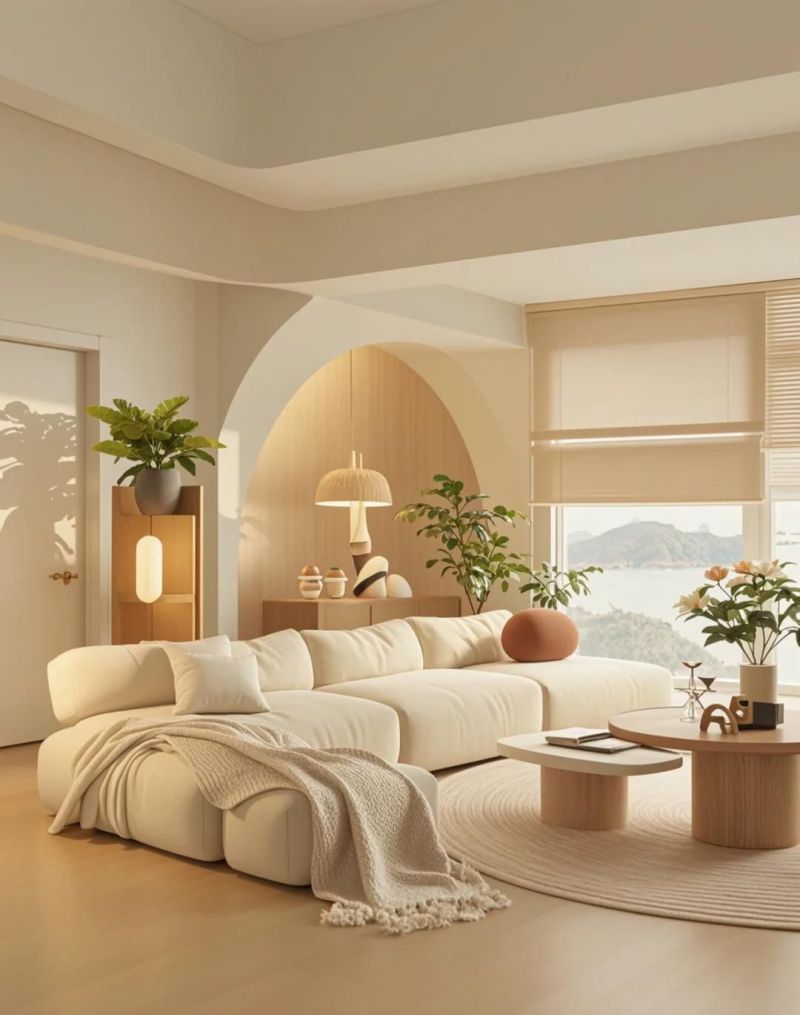 同样是装客厅，为什么她的奶油风，温柔到骨子里？ - 家居知识