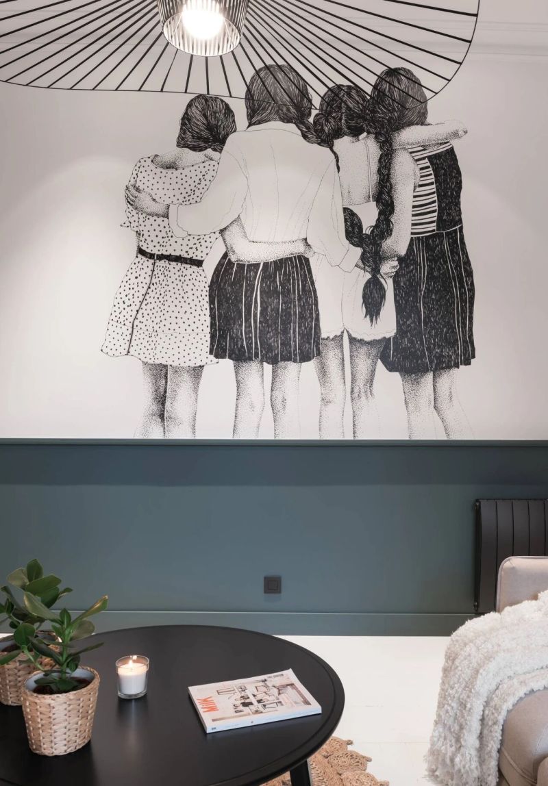 38㎡老房重生，法式复古+现代通透感，一屋四人居！ - 家居知识