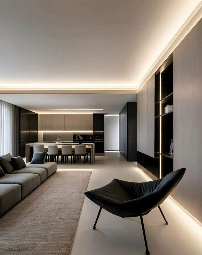 135㎡意式极简风：老旧小区变身“汤臣一品分品”。 - 今日头条