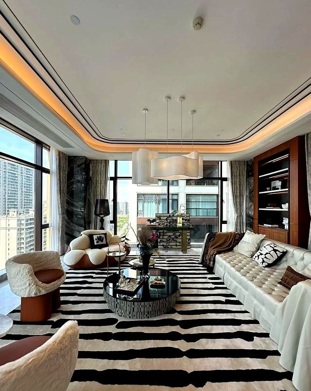 480m²轻奢风大平层，一线江景房，果然越大越好宅！ - 家居知识