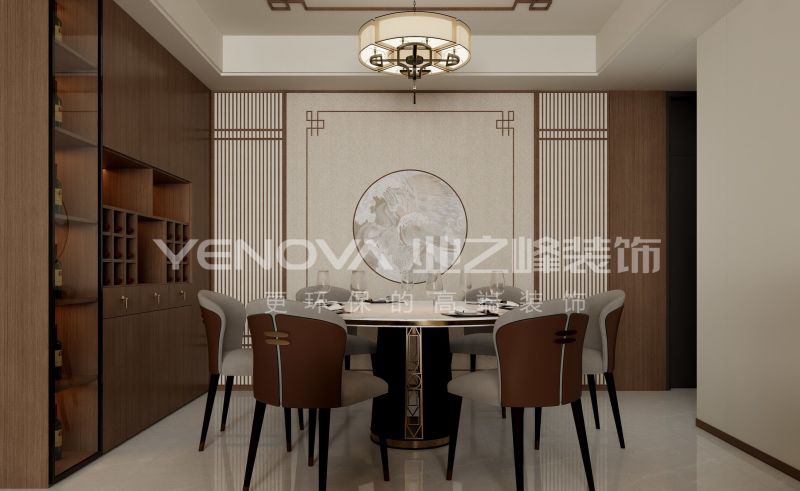 128㎡新中式风雅居,唐山唐城壹零壹装修案例赏析 唐山唐城壹零壹128平方米新中式风格装修效果案例|业之峰装饰 - 家居知识