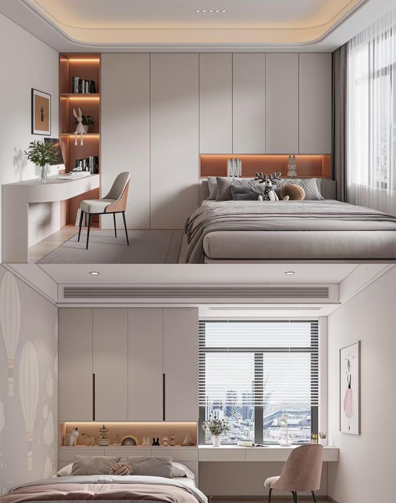 16款温馨且实用的榻榻米儿童房设计， 整合了睡眠和书桌连体效果。 - 家居知识