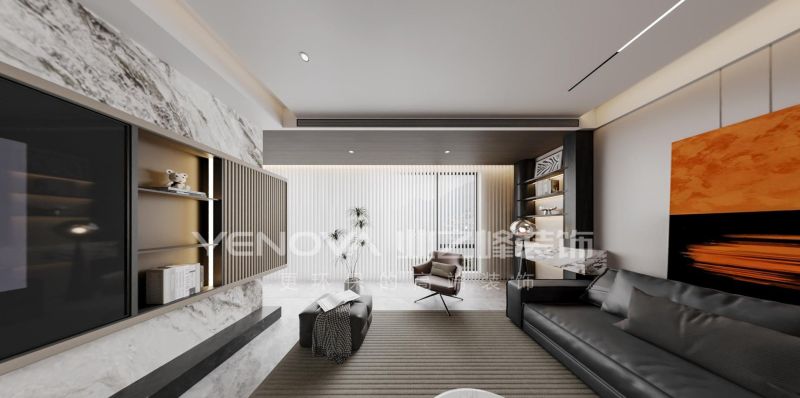 唐山天正·凤麟玺苑165平米意式极简风格装修效果案例|业之峰装饰 - 家居知识