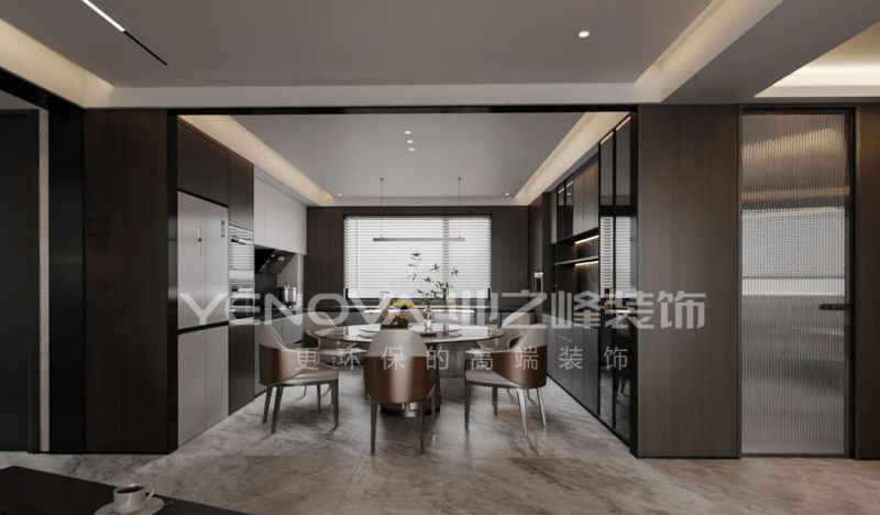 唐山天正·凤麟玺苑165平米意式极简风格装修效果案例|业之峰装饰 - 家居知识