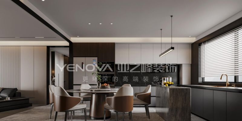 唐山天正·凤麟玺苑165平米意式极简风格装修效果案例|业之峰装饰 - 家居知识