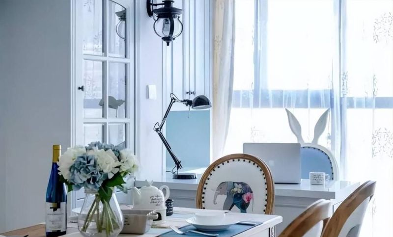 现代美式风格融合，102平米家居巧设计：餐厅多功能柜惊艳亮相！ - 家居知识