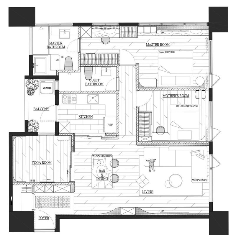 132㎡侘寂风,快节奏生活里的治愈时光 快节奏里的治愈,藏在这132㎡的侘寂时光里 - 家居知识