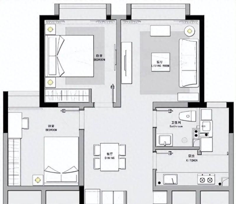 84㎡北欧风格新房：拒绝攀比，简单舒适实用，享受自在生活！ - 家居知识