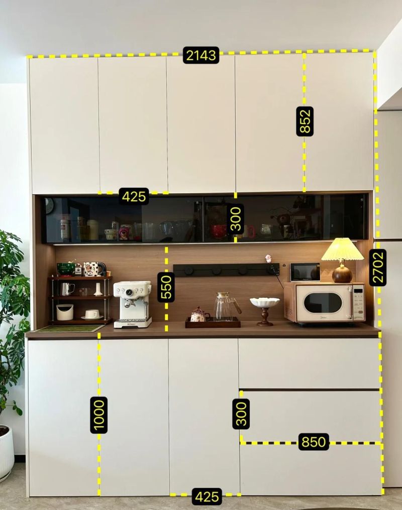 餐边柜设计必知的7个关键尺寸,美观实用一步到位 餐边柜怎么设计?记住这7个关键尺寸,好看又实用 - 家居知识