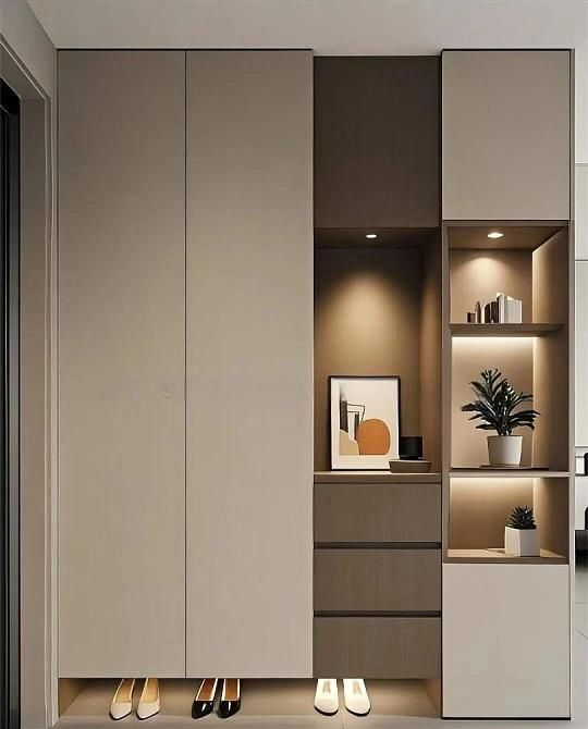 极简玄关柜设计！干干净净的家是不需要风格的！ - 家居知识