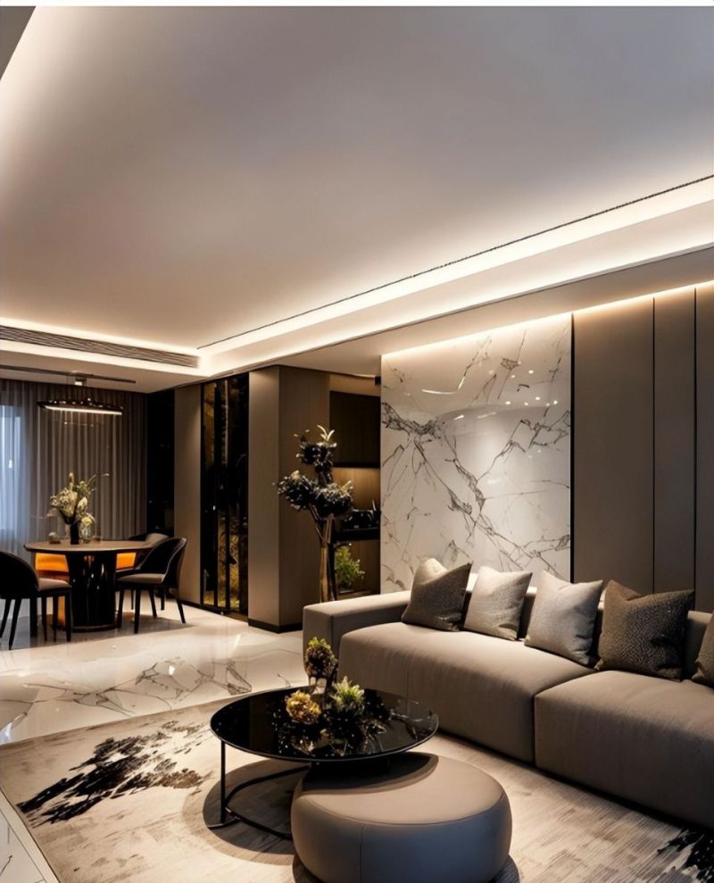 160平轻奢风豪宅,邻居争相打卡成小区网红景点! 160平的轻奢风,让你做全小区最靓的仔!家已经成景点了! - 家居知识