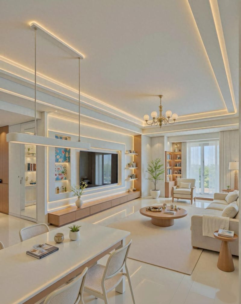 138平原木风设计，温馨高级小窝，客餐厅设计太惊艳！