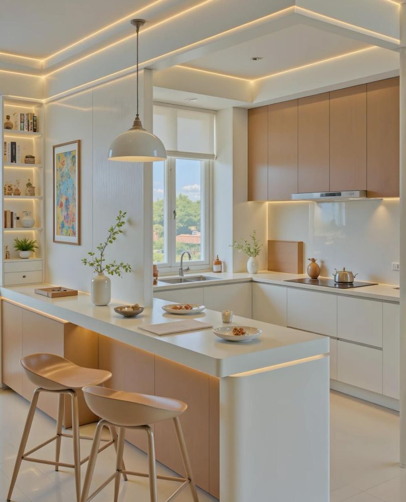 138平原木风设计,温馨高级小窝,客餐厅设计太惊艳! 138平原木风设计,温馨又高级的小窝,特别是这客歺厅,真好 - 家居知识