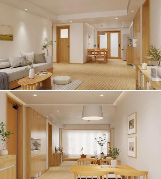 温润木纹肌理下的日式原木风小居,自然与禅意的完美融合 温润木纹肌理渲染下的日式原木风小居 - 家居知识