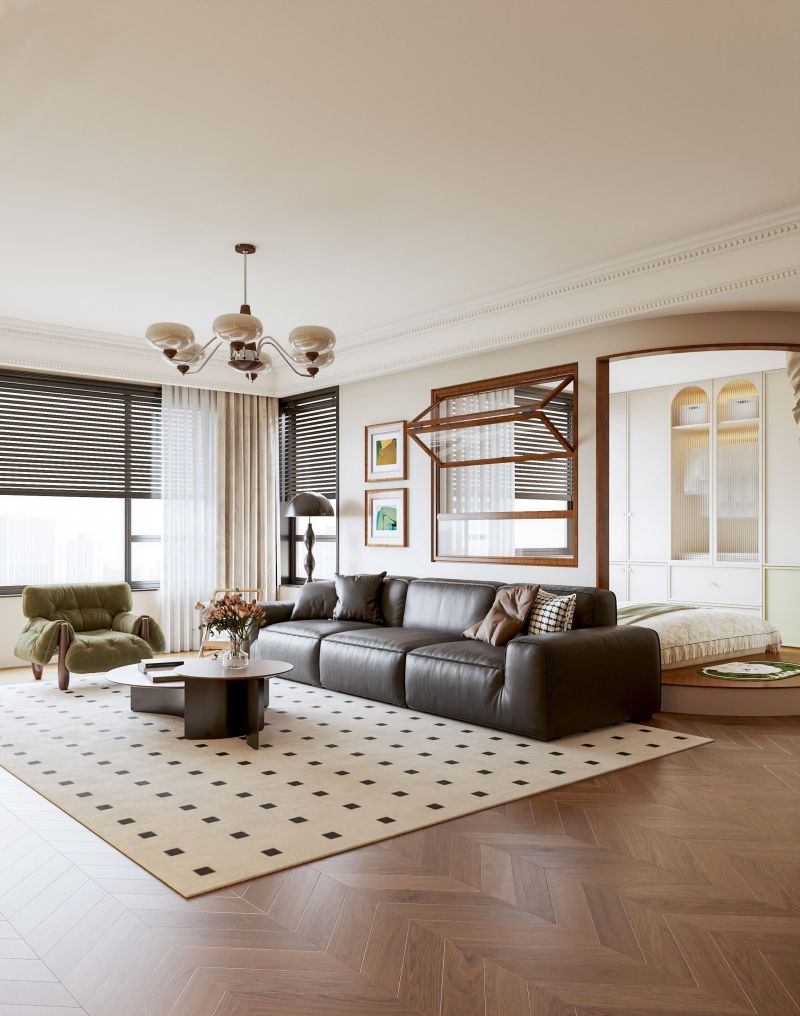 中古风混搭轻法式,动线与颜值双满分的绝美之家! 中古风邂逅轻法式,动线颜值双满分🏠谁懂这种神仙设计的家啊! - 家居知识