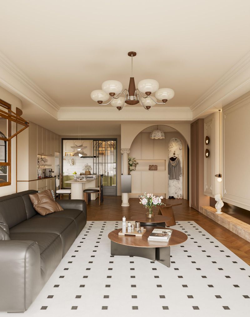 中古风混搭轻法式,动线与颜值双满分的绝美之家! 中古风邂逅轻法式,动线颜值双满分🏠谁懂这种神仙设计的家啊! - 家居知识