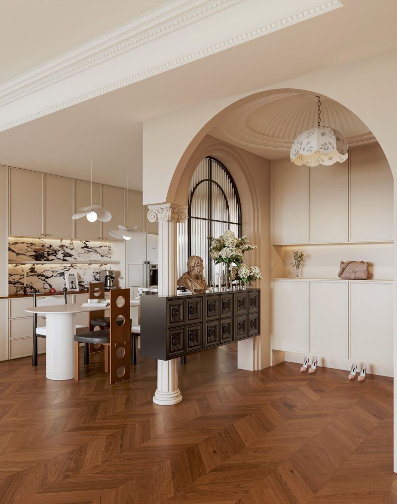 中古风混搭轻法式,动线与颜值双满分的绝美之家! 中古风邂逅轻法式,动线颜值双满分🏠谁懂这种神仙设计的家啊! - 家居知识