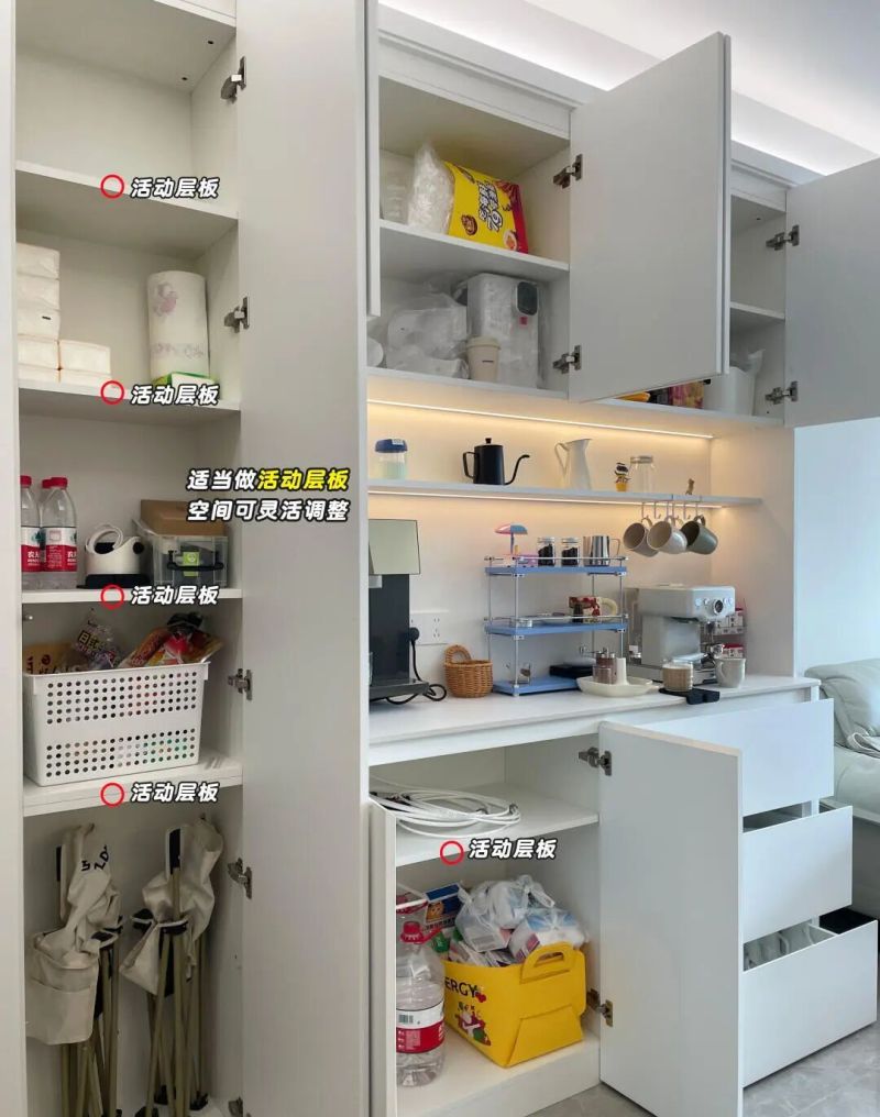 餐边柜设计终极指南｜尺寸细节+空间布局，榨干每一寸！ - 家居知识