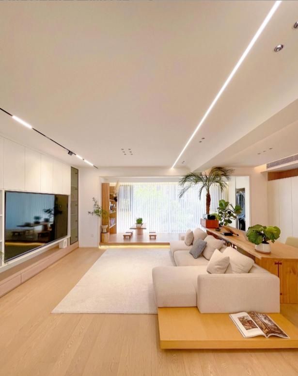 极简原木风，大横厅显大2倍真的很哇塞！ - 家居知识
