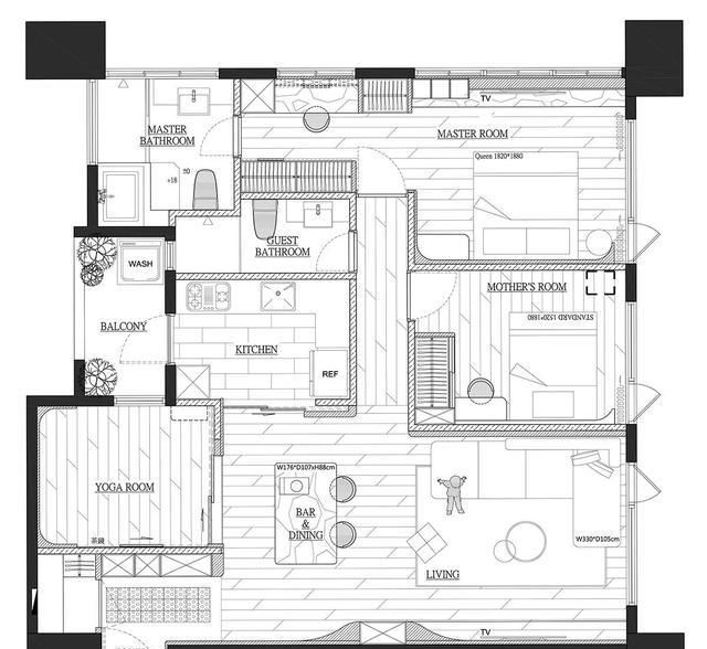 132㎡侘寂风,快节奏生活的治愈系时光 快节奏里的治愈,藏在这132㎡的侘寂时光里 - 家居知识