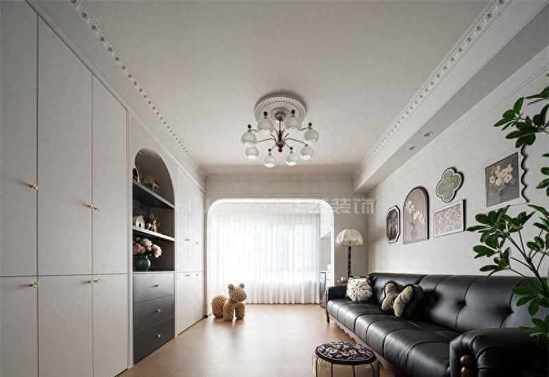 合肥115㎡轻法式风装修实景，伟星都荟之门优雅落地
