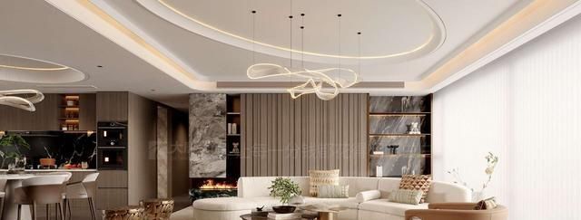 株洲装修设计：188㎡意式轻奢风格装修，用弧形弱化直线的生硬感 - 家居知识