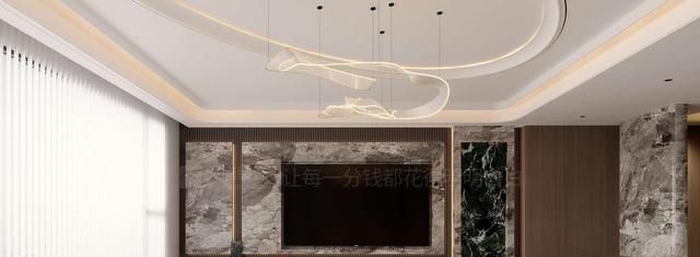 株洲装修设计：188㎡意式轻奢风格装修，用弧形弱化直线的生硬感 - 家居知识