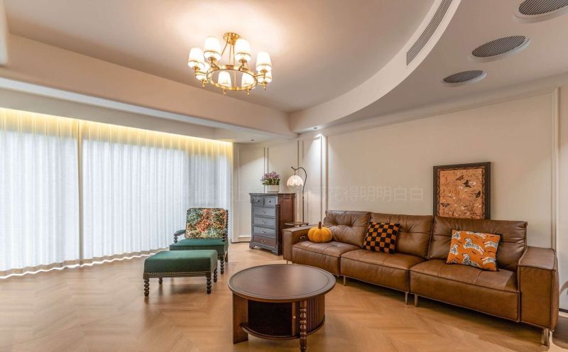 140㎡美式复古风装修实景,材质碰撞打造入户仪式感 株洲装修设计:140㎡美式复古风实景,通过材质唤醒入户的仪式感 - 家居知识