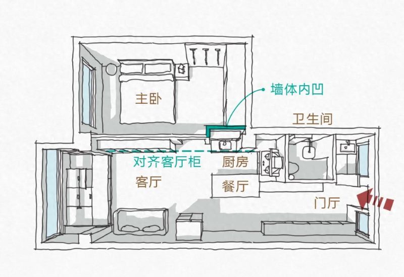 48㎡老破小逆袭日式两居室，南京女主改造简约风小家