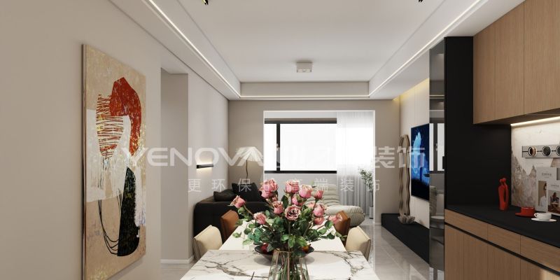 唐山禹洲凤凰府108㎡现代风格装修案例 | 业之峰装饰 唐山禹洲凤凰府108平方米现代风格装修效果案例|业之峰装饰 - 家居知识