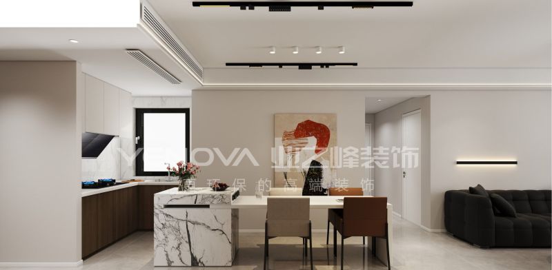 唐山禹洲凤凰府108㎡现代风格装修案例 | 业之峰装饰 唐山禹洲凤凰府108平方米现代风格装修效果案例|业之峰装饰 - 家居知识