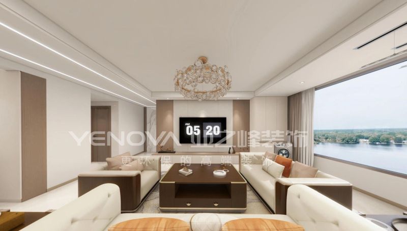 唐山中天·南湖玥132平方米现代轻奢风格装修效果案例|业之峰装饰 - 家居知识