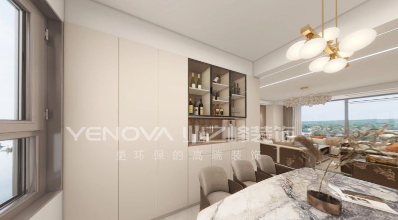 唐山中天·南湖玥132平方米现代轻奢风格装修效果案例|业之峰装饰 - 家居知识