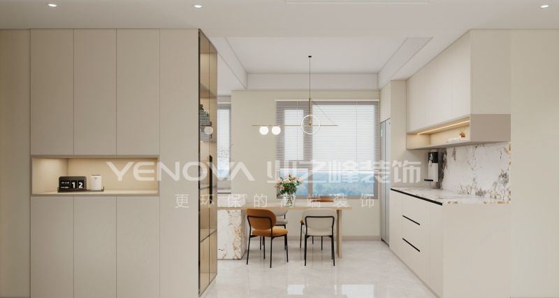 144㎡现代风格装修案例,唐山禹洲凤凰府雅致生活空间 唐山禹洲凤凰府144平方米现代风格装修效果案例|业之峰装饰 - 家居知识