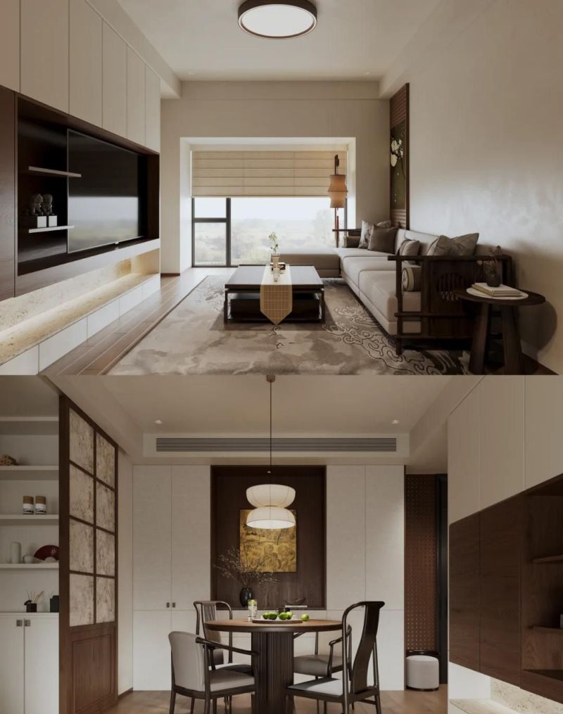 胡桃木+留白，装修新中式风格绝了！ - 家居知识