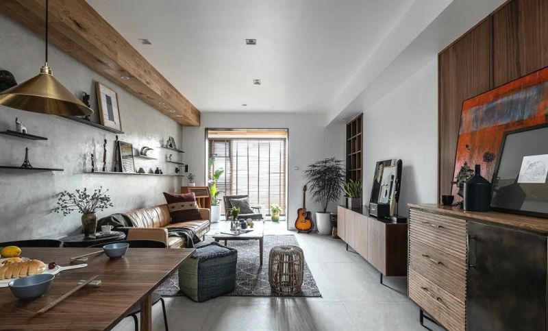 他用多种原木营造“粗糙感”，让109㎡的俩娃之家，无比舒服自在 - 家居知识